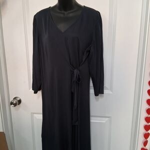 J. Jill Dark Gray Long Sleeve Dress